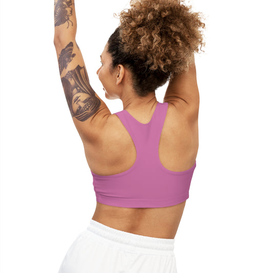 Lt. Pink Seamless Sports Bra