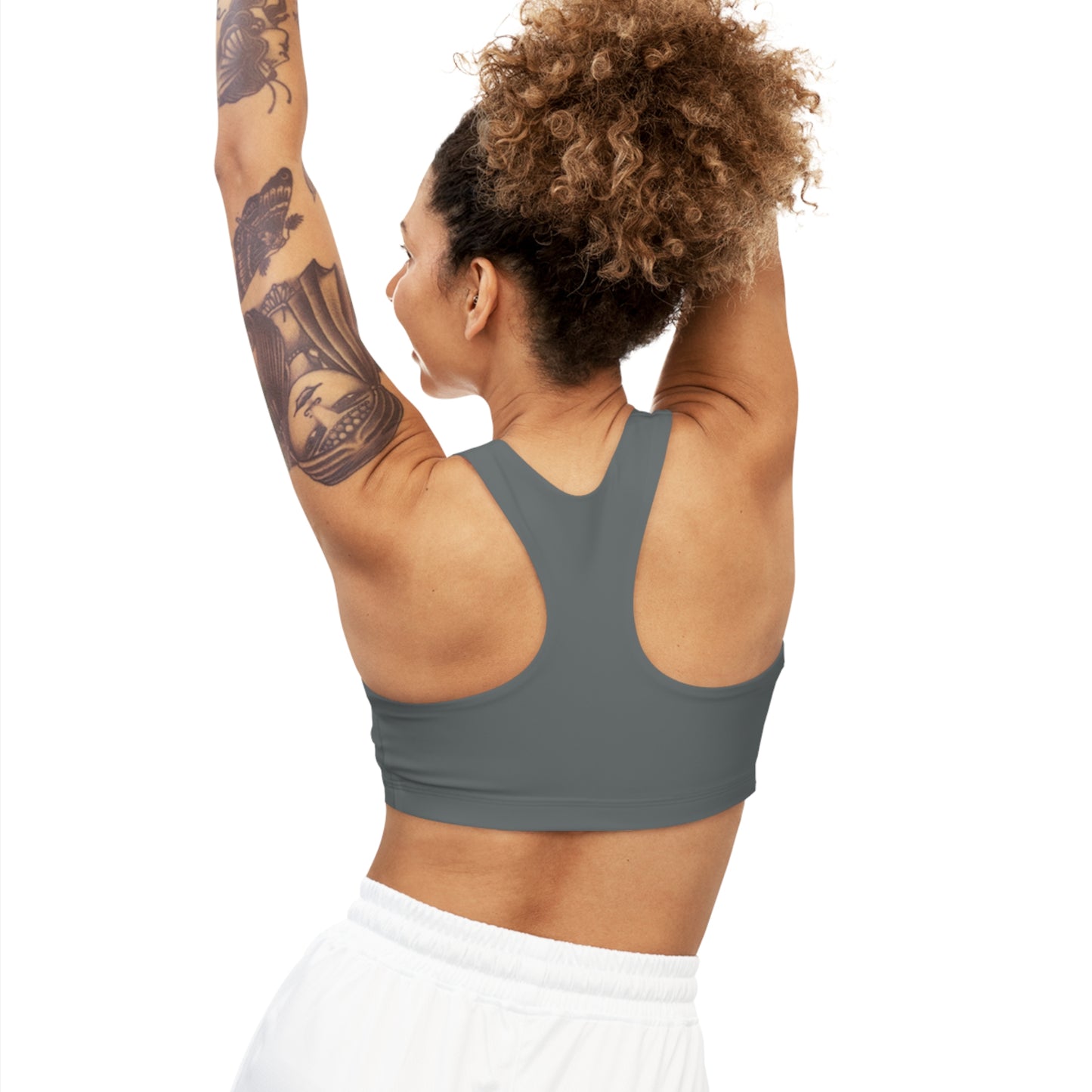 Dark Grey Seamless BTS Sports Bra