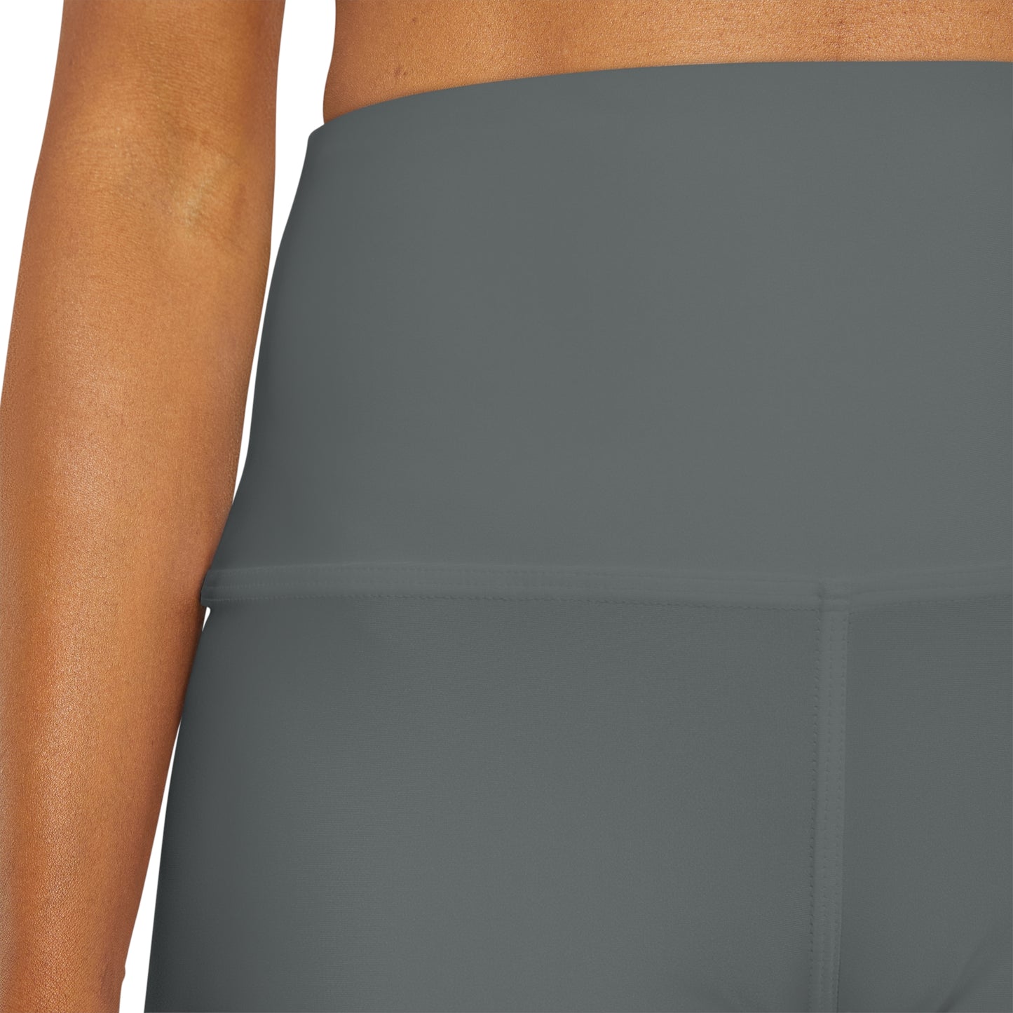 Dark Grey BTS High Waisted Yoga Shorts