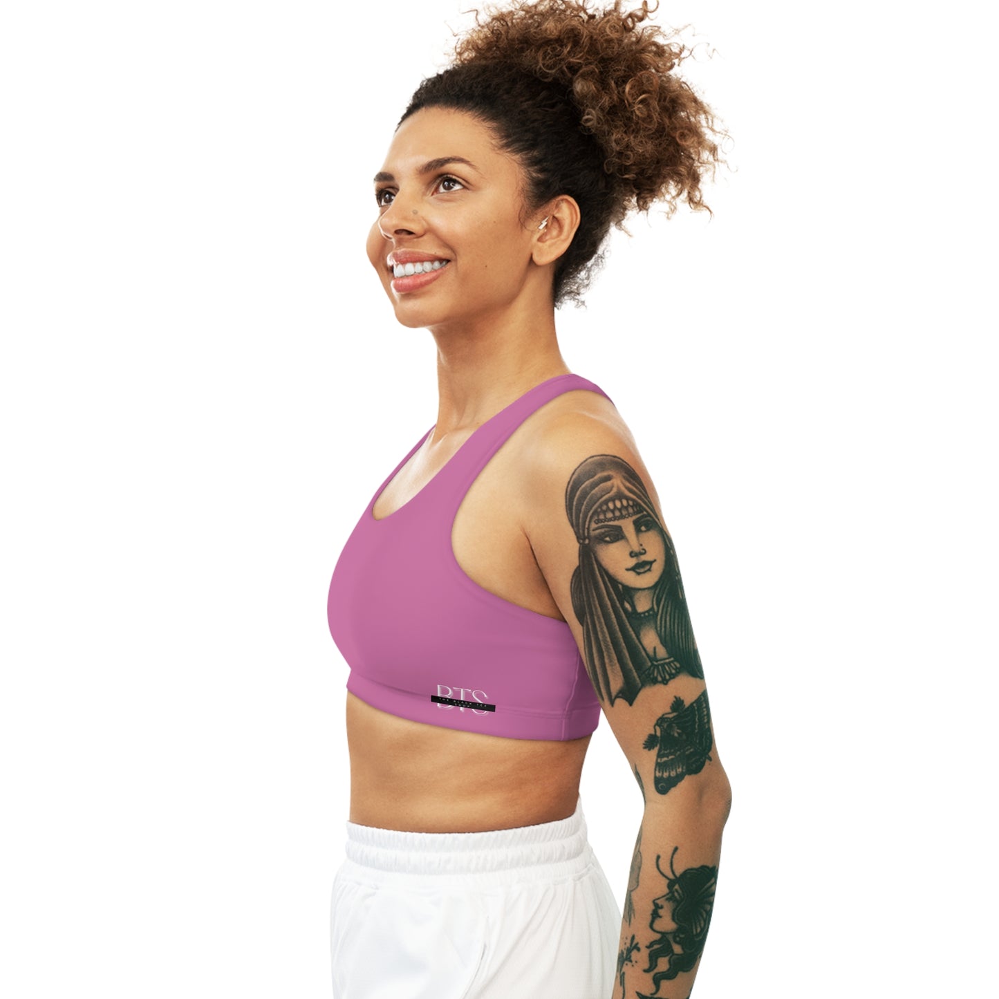 Lt. Pink Seamless Sports Bra