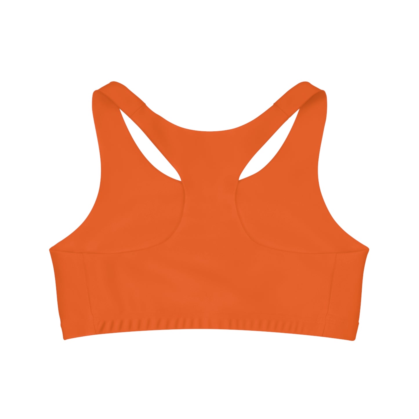 Orange Seamless Sports Bra