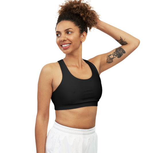 Black Seamless BTS Sports Bra