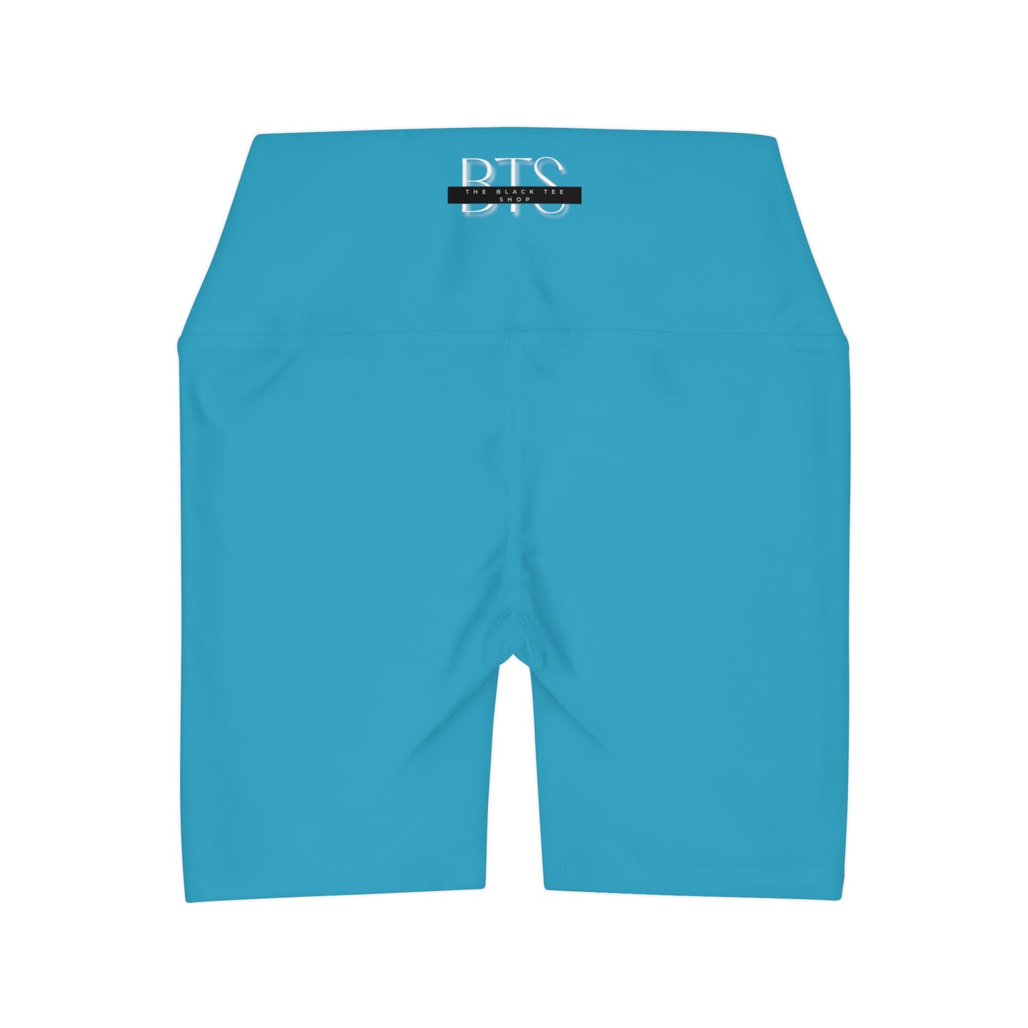 Turquoise Blue BTS High Waisted Yoga Shorts