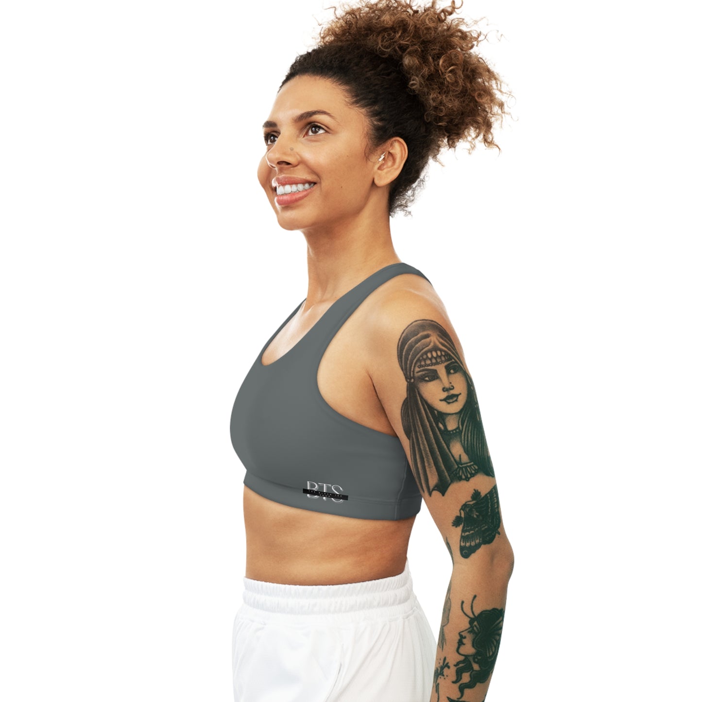 Dark Grey Seamless BTS Sports Bra