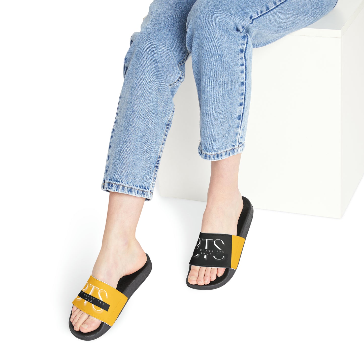 BTS Women's PU Slide Sandals