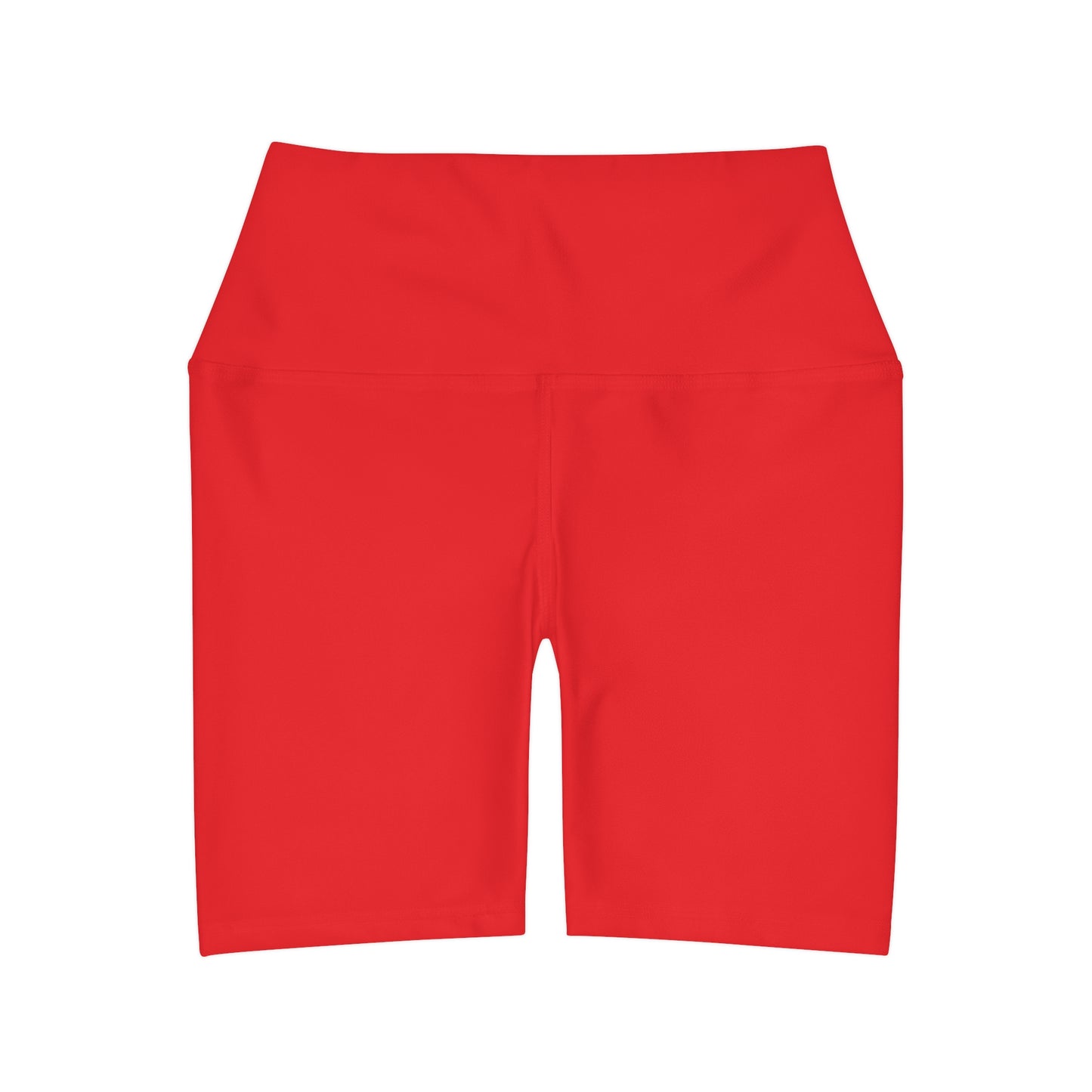 Bright Red BTS High Waisted Yoga Shorts