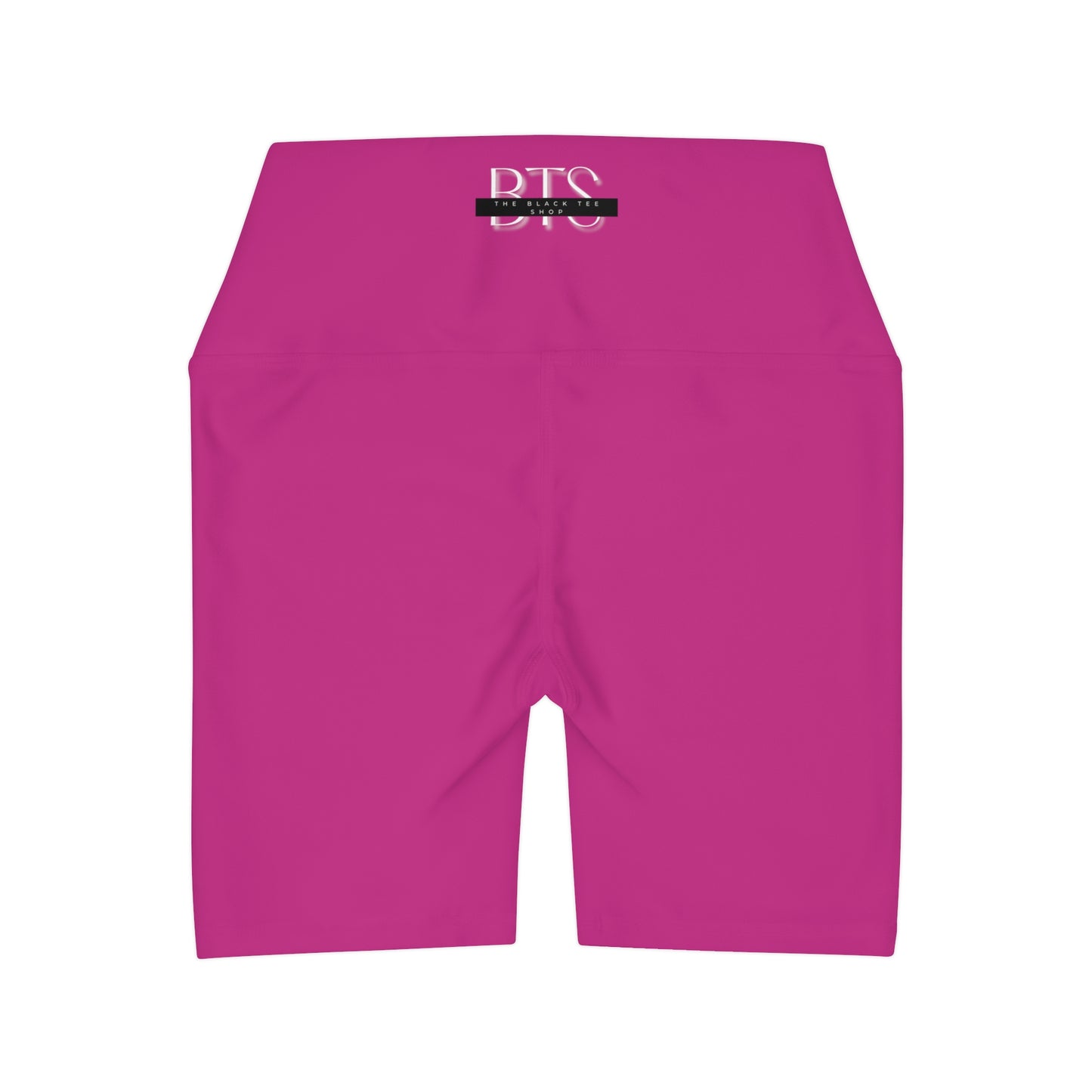 Hot Pink High Waisted Yoga Shorts