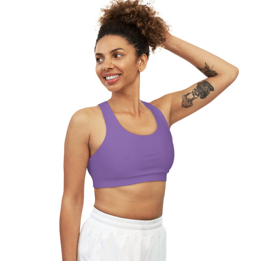 Lt. Purple Seamless Sports Bra