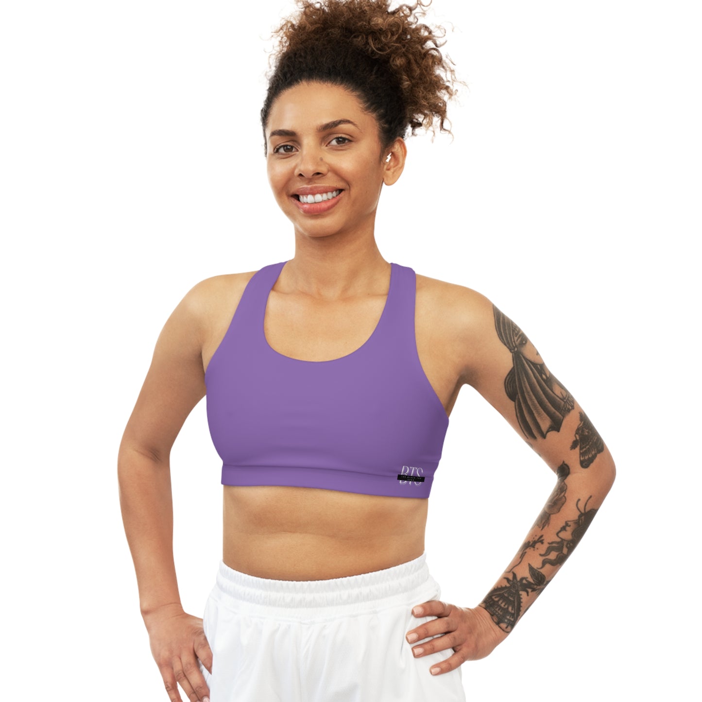 Lt. Purple Seamless Sports Bra