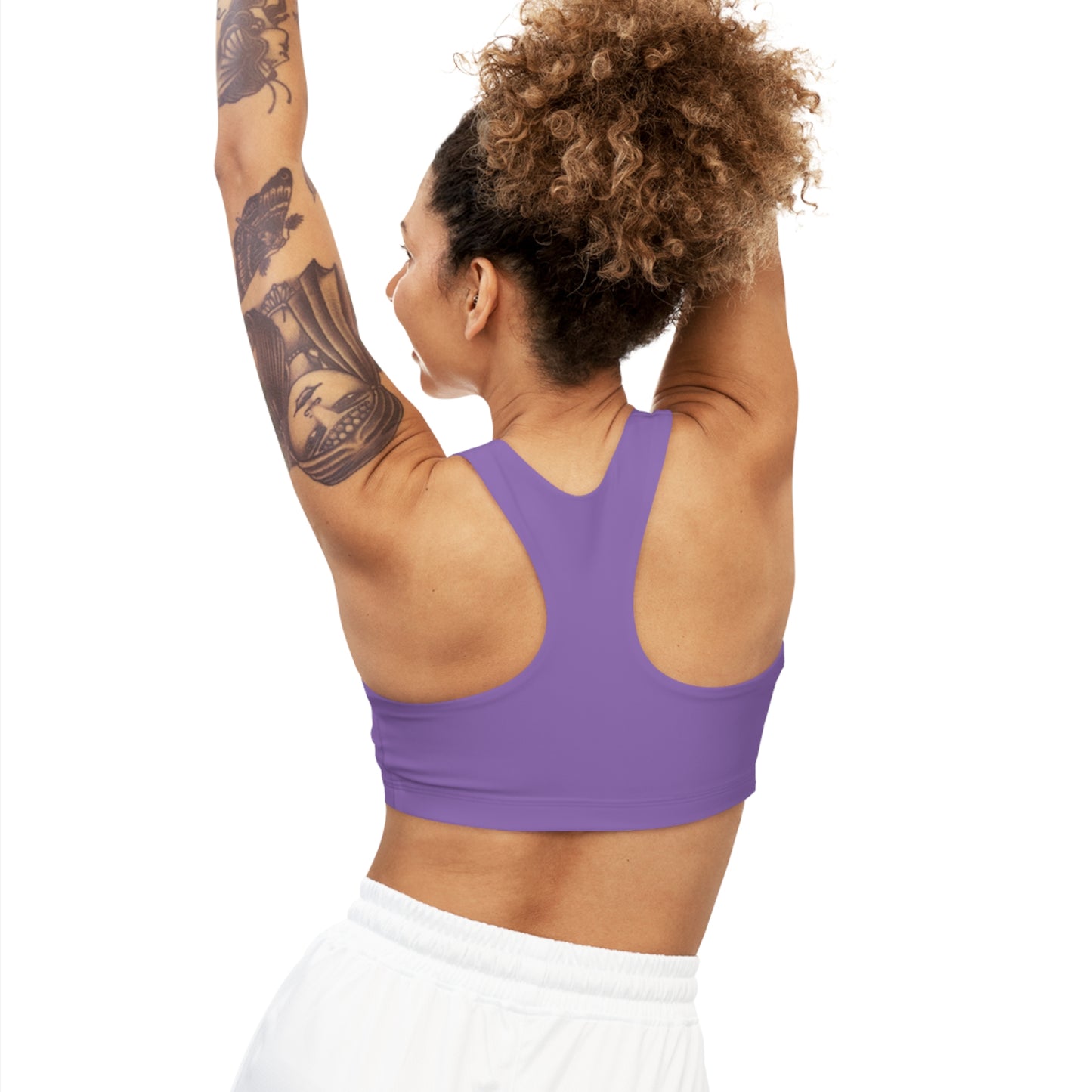 Lt. Purple Seamless Sports Bra