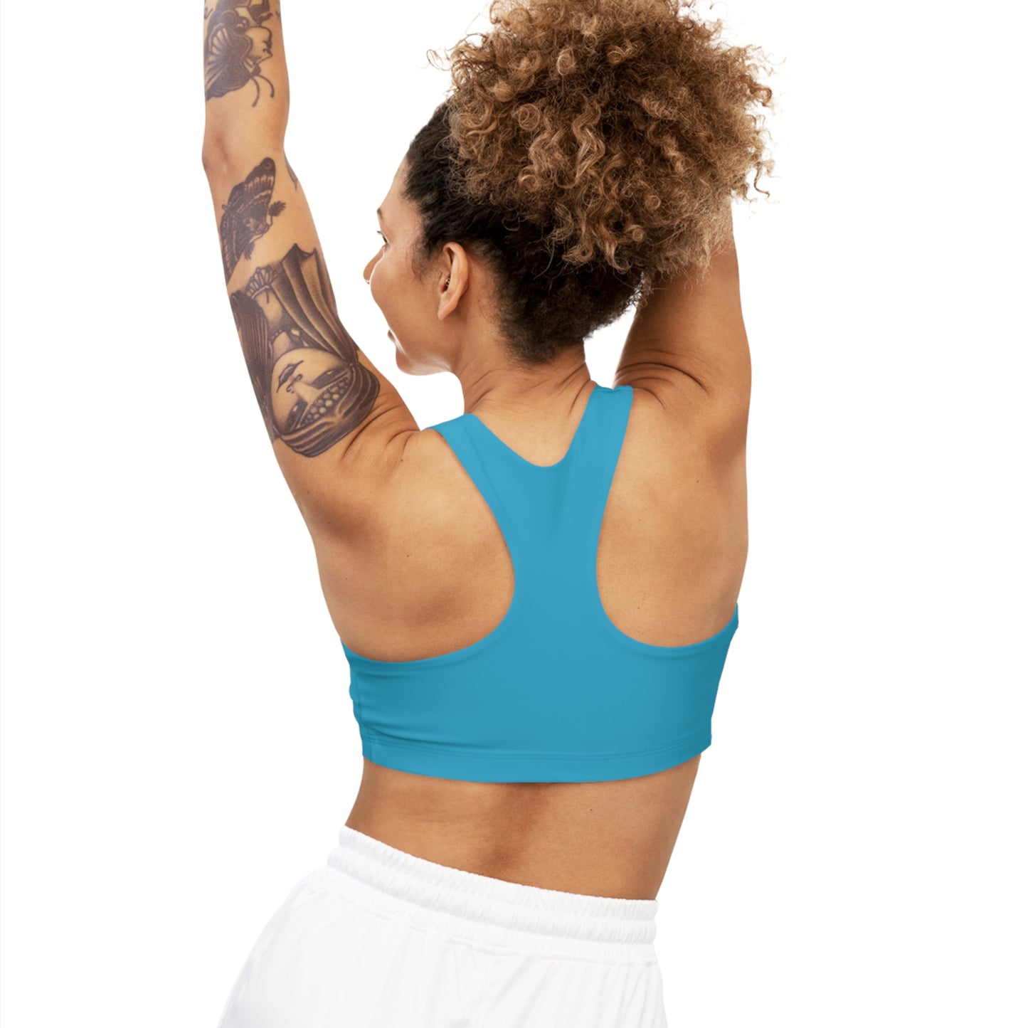 Turquoise Blue BTS Seamless Sports Bra