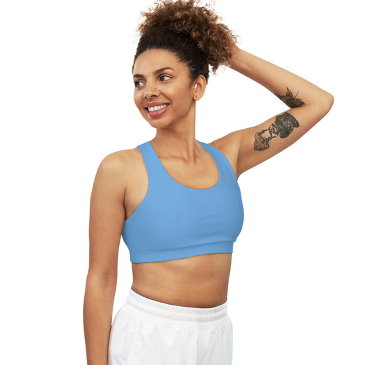 Lt. Blue Seamless Sports Bra