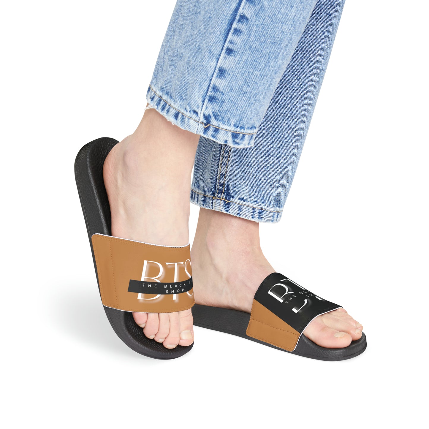 BTS Women's PU Slide Sandals