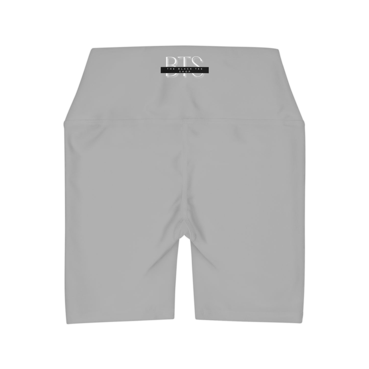 Light Grey BTS High Waisted Yoga Shorts