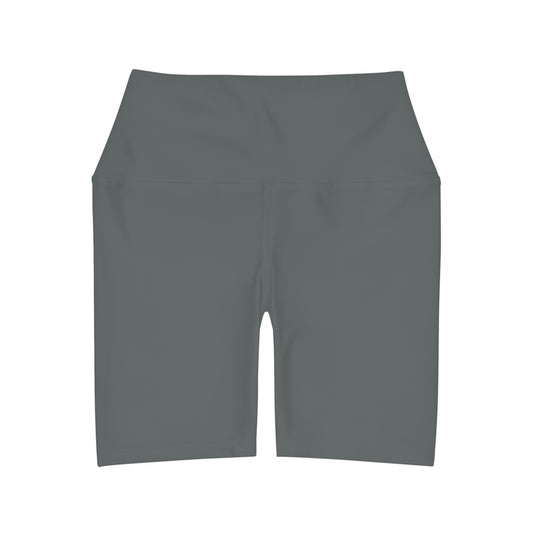 Dark Grey BTS High Waisted Yoga Shorts