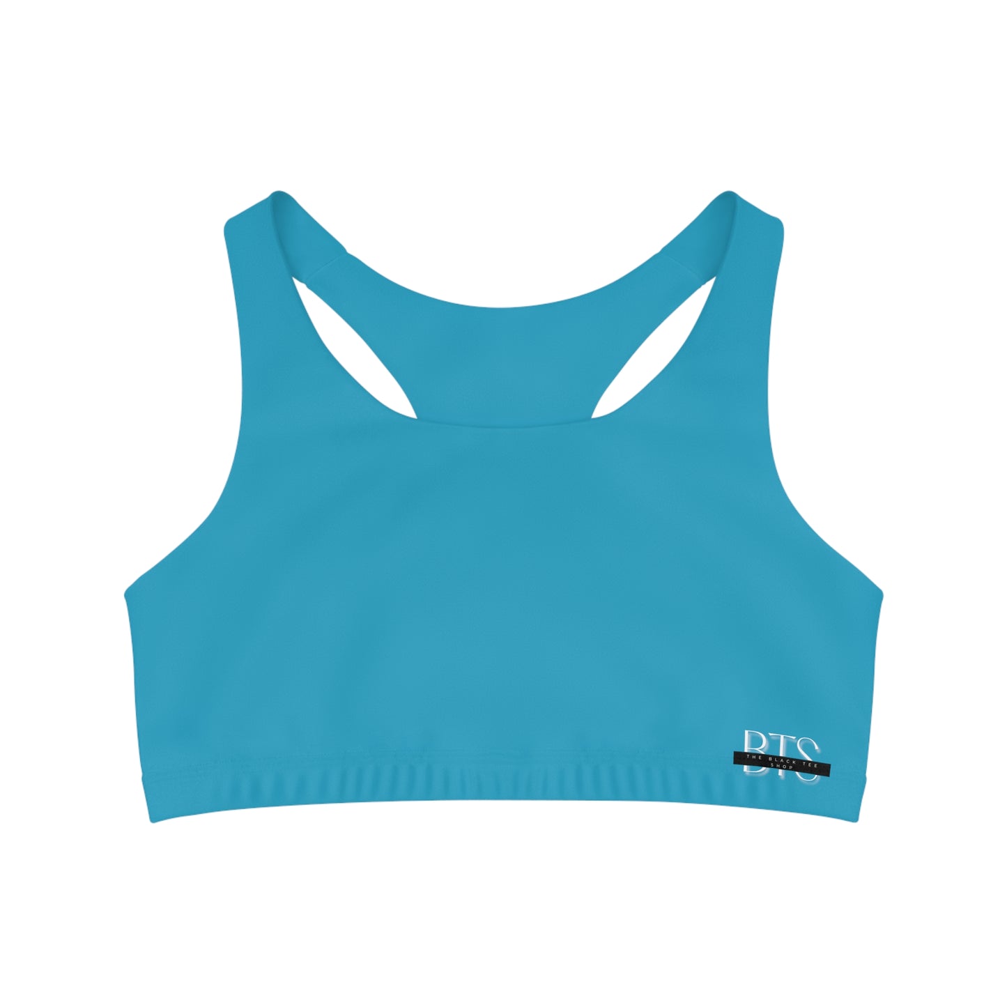 Turquoise Blue BTS Seamless Sports Bra