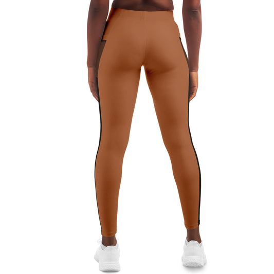 BTS CARAMEL CREAM Mesh Pocket Legging