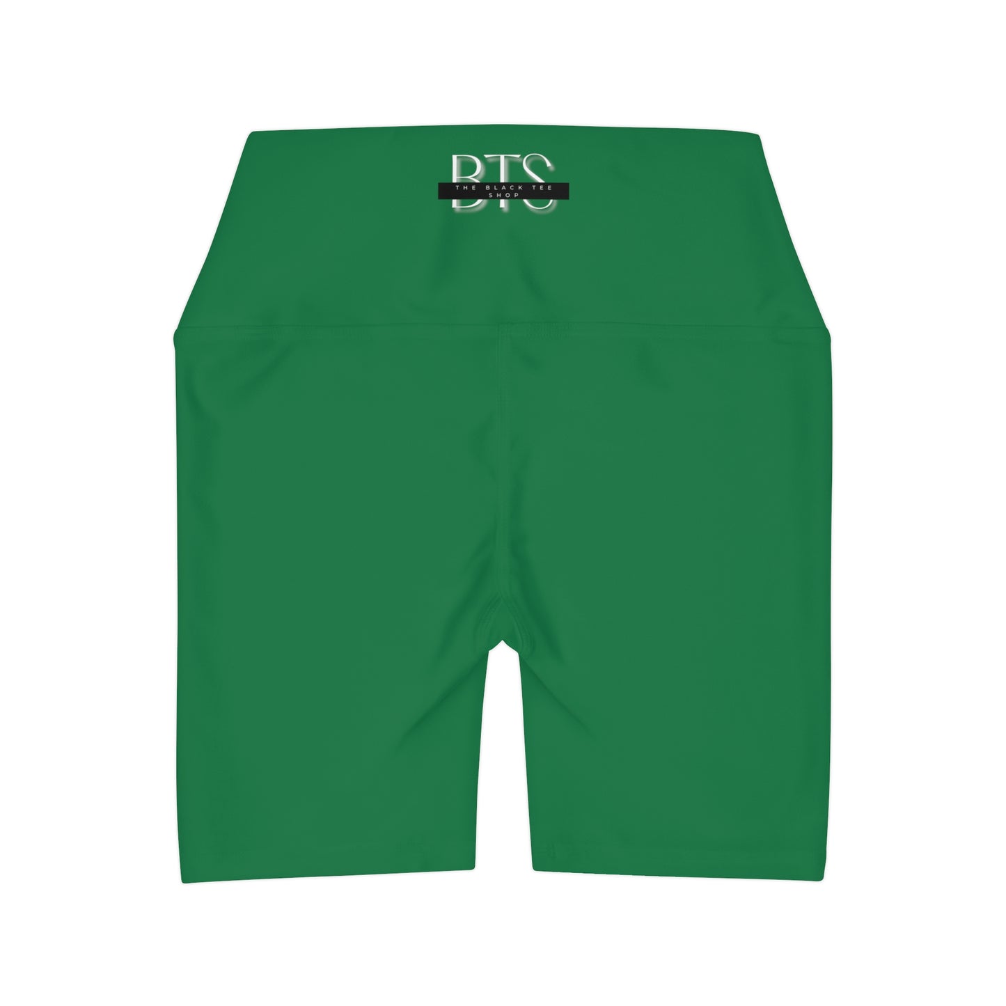 Dark Green High Waisted Yoga Shorts