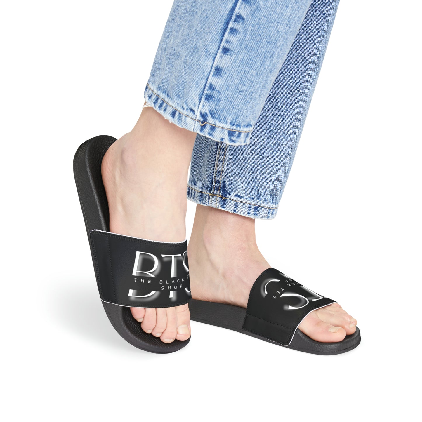 BTS Women's PU Slide Sandals