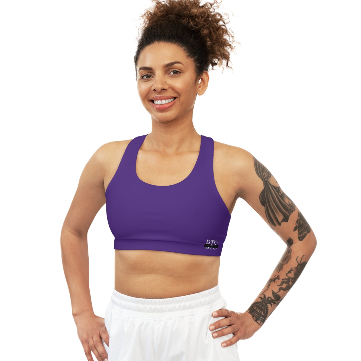 Deep Purple Seamless BTS Sports Bra