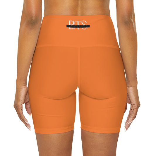 Citrine High Waisted Yoga Shorts