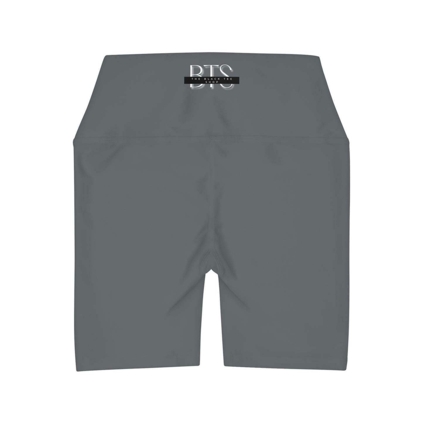 Dark Grey BTS High Waisted Yoga Shorts