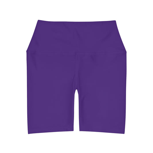 Deep Purple BTS High Waisted Yoga Shorts