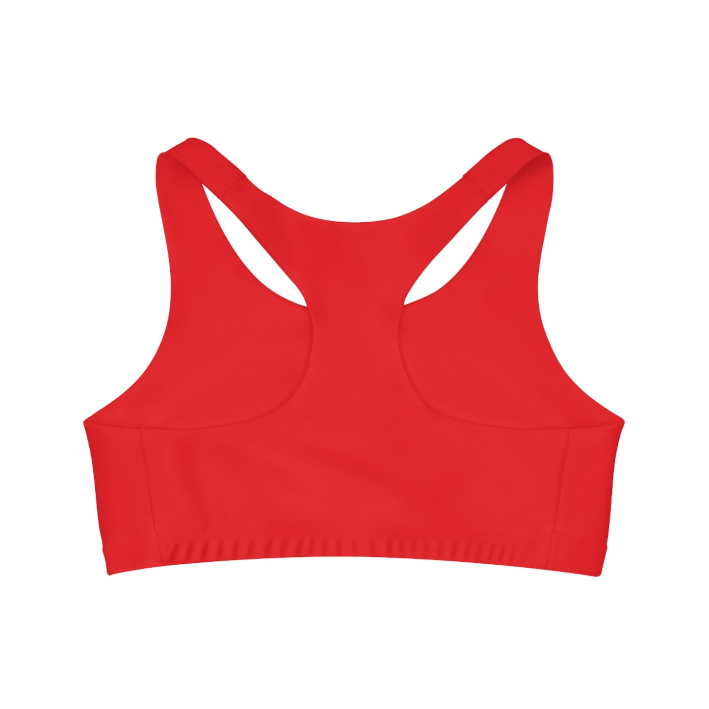 Bright Red Seamless BTS Sports Bra