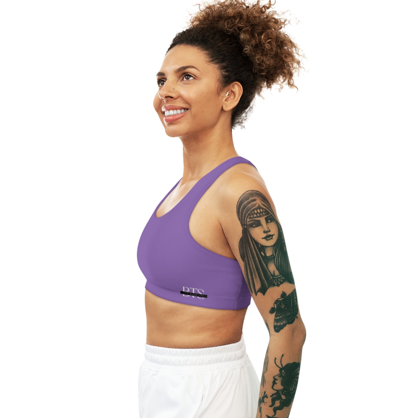 Lt. Purple Seamless Sports Bra