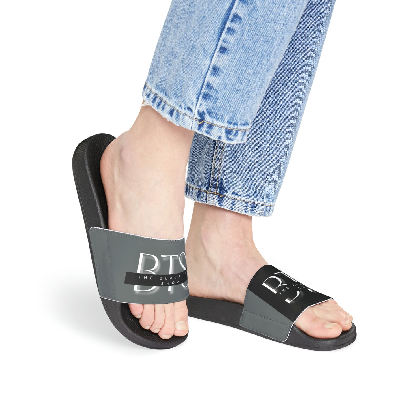 BTS Women's PU Slide Sandals