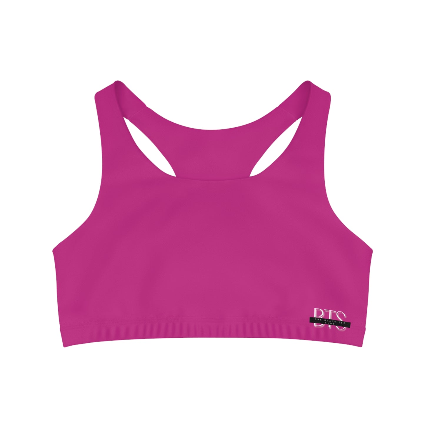 Hot Pink Seamless Sports Bra