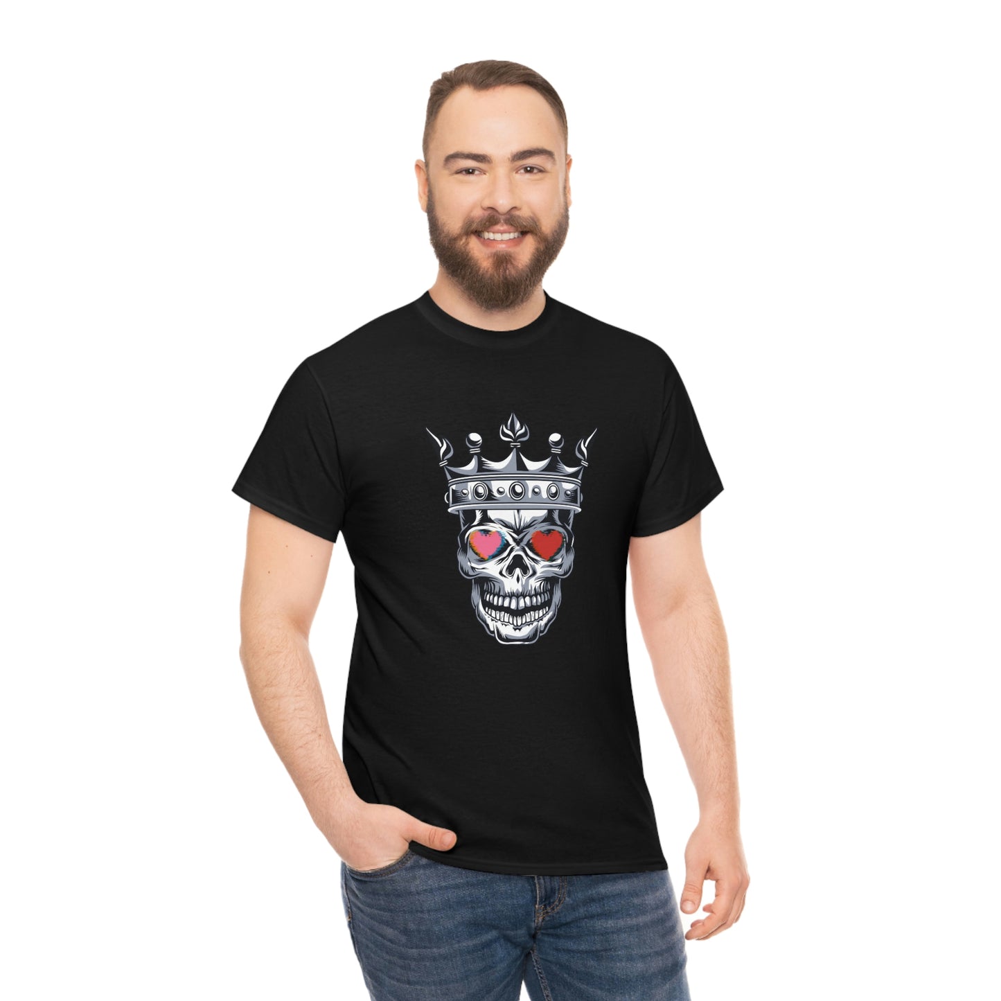 Skull Queen/King Unisex Heavy Cotton Classic T-Shirt