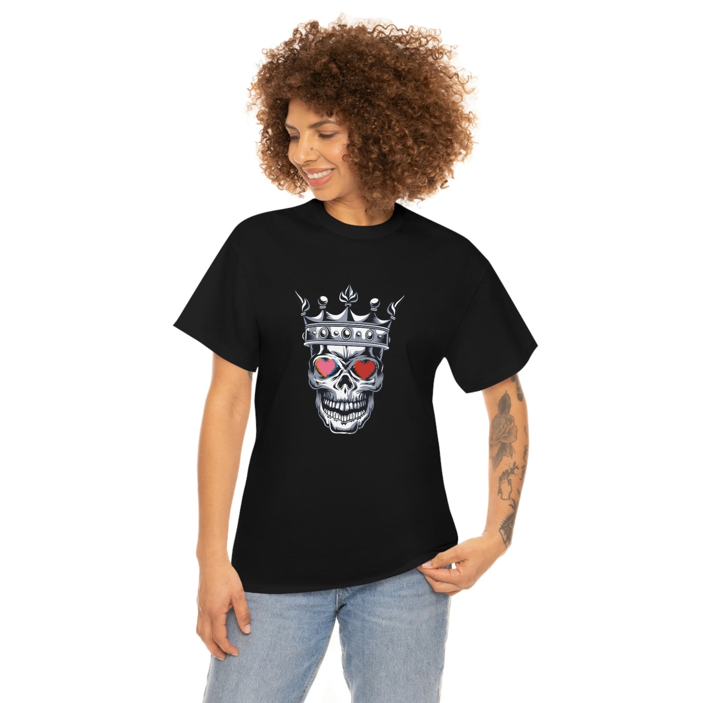 Skull Queen/King Unisex Heavy Cotton Classic T-Shirt