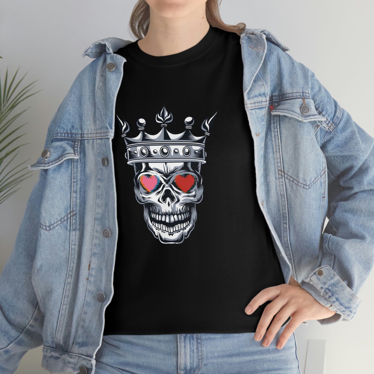 Skull Queen/King Unisex Heavy Cotton Classic T-Shirt