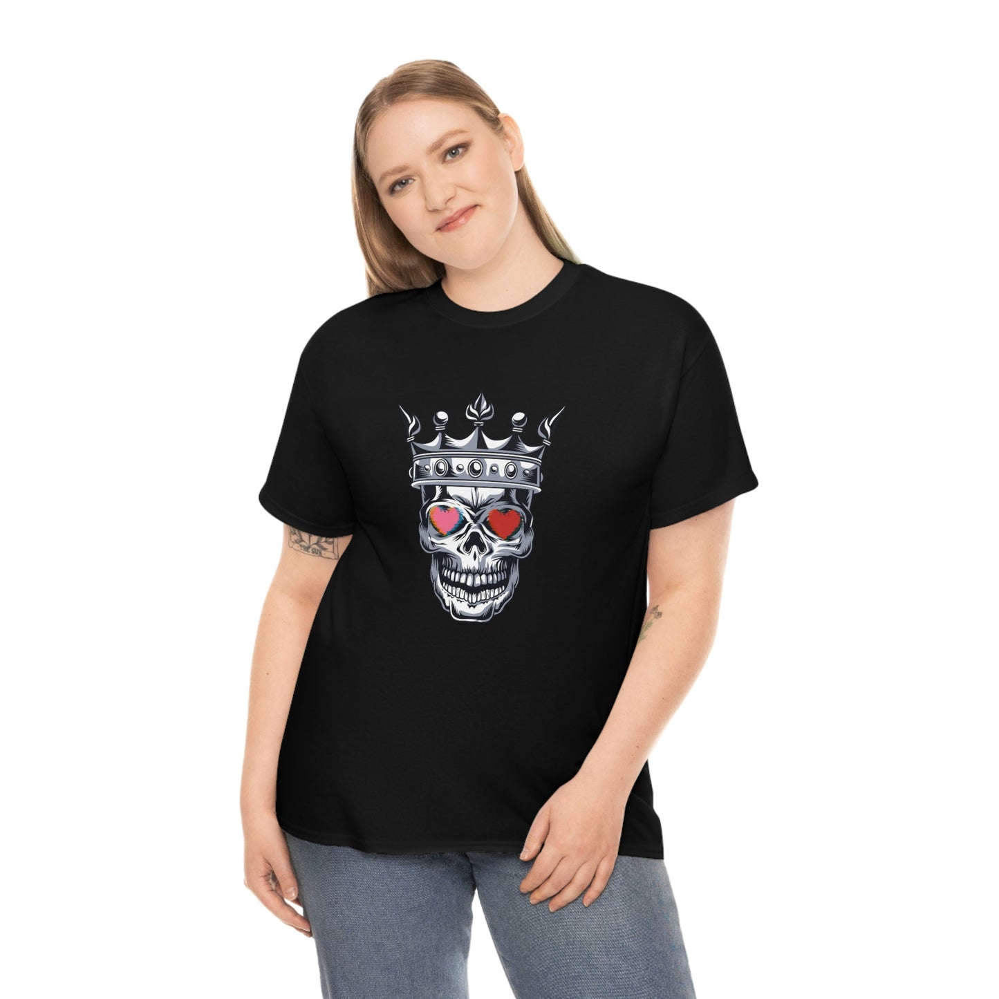 Skull Queen/King Unisex Heavy Cotton Classic T-Shirt